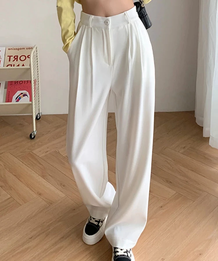 Women's Polyester Pants Breathable Mid Waist Design for Summer Wholesale
