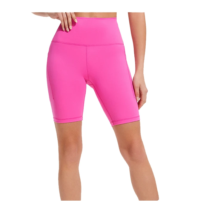 Custom Women's High Waist Quick Dry Fitness Shorts Sports Yoga Pants Pocket Elastic Waist Hip Lift Running Quick Dry Sports