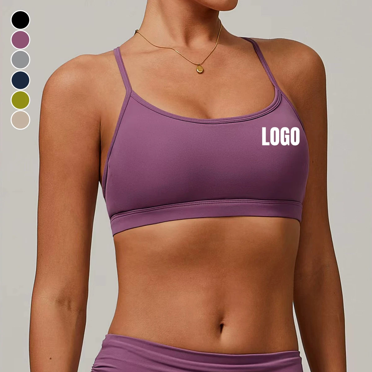 Custom Logo Women's Quick-Drying Breathable Sports Bra Sexy Backless Lightweight Running Workout Naked Feeling Yoga Bra