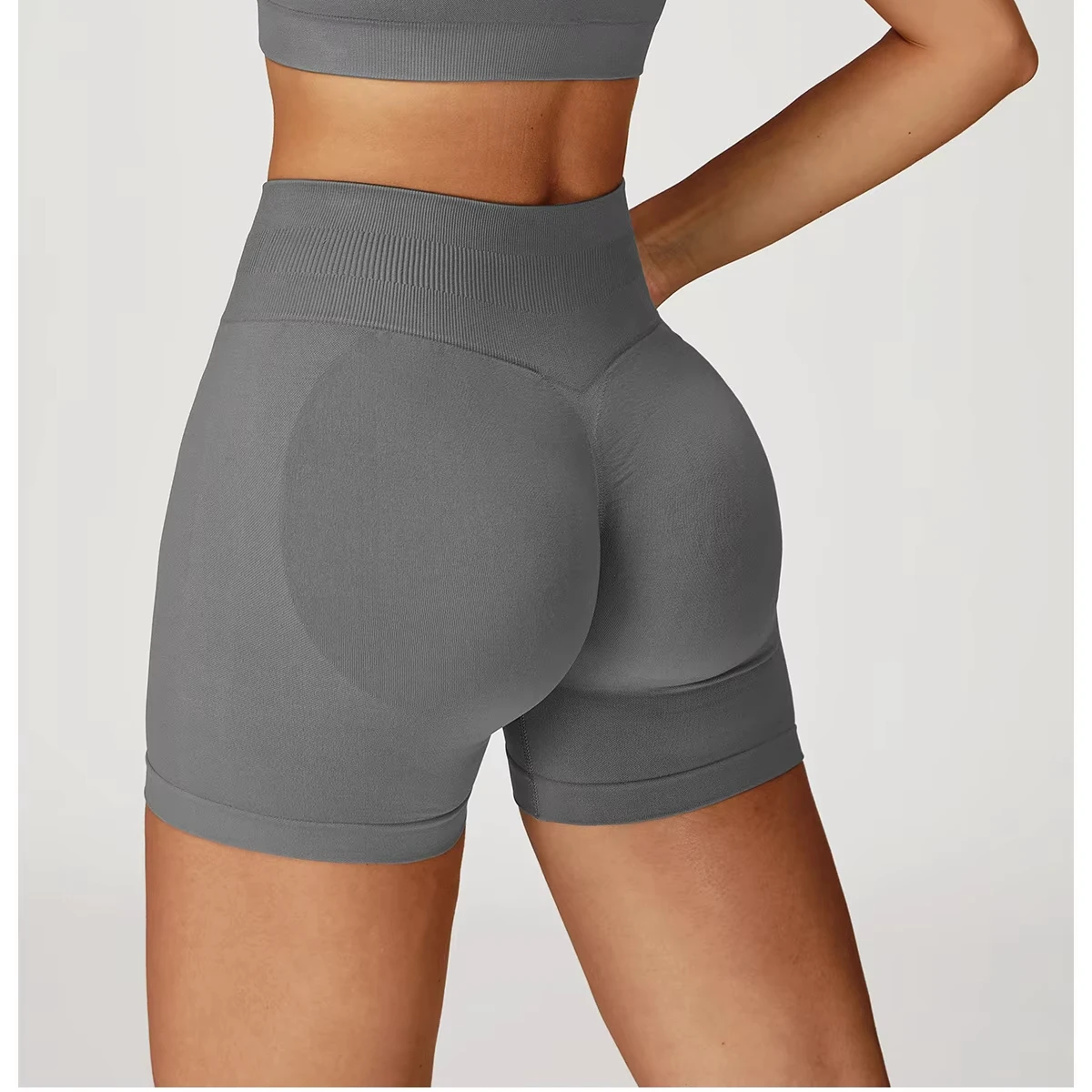Women's High Waist Breathable Yoga Shorts Summer Seamless Hip Tight Fitness Gym Shorts for Women Wholesale