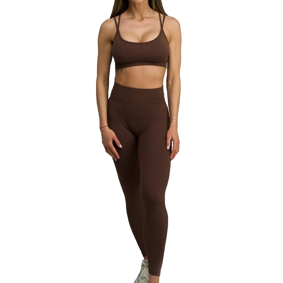 Wholesale Custom Logo Seamless Activewear Yoga Outfits Women Gym Fitness Workout Yoga Sets High Quality Fitness Wear