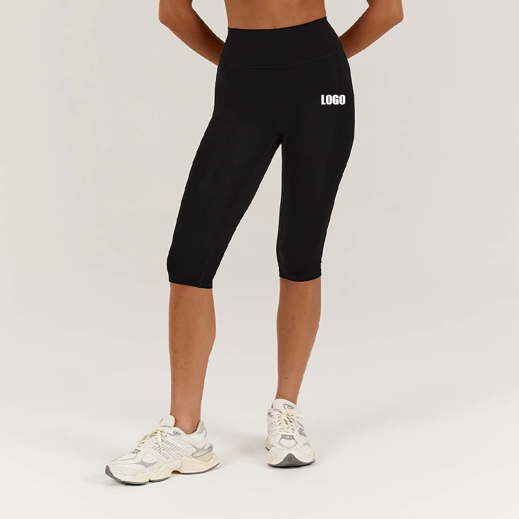 ODM Custom Sweat Wicking Quick Drying Sports Cropped Gym Yoga Leggings for Women