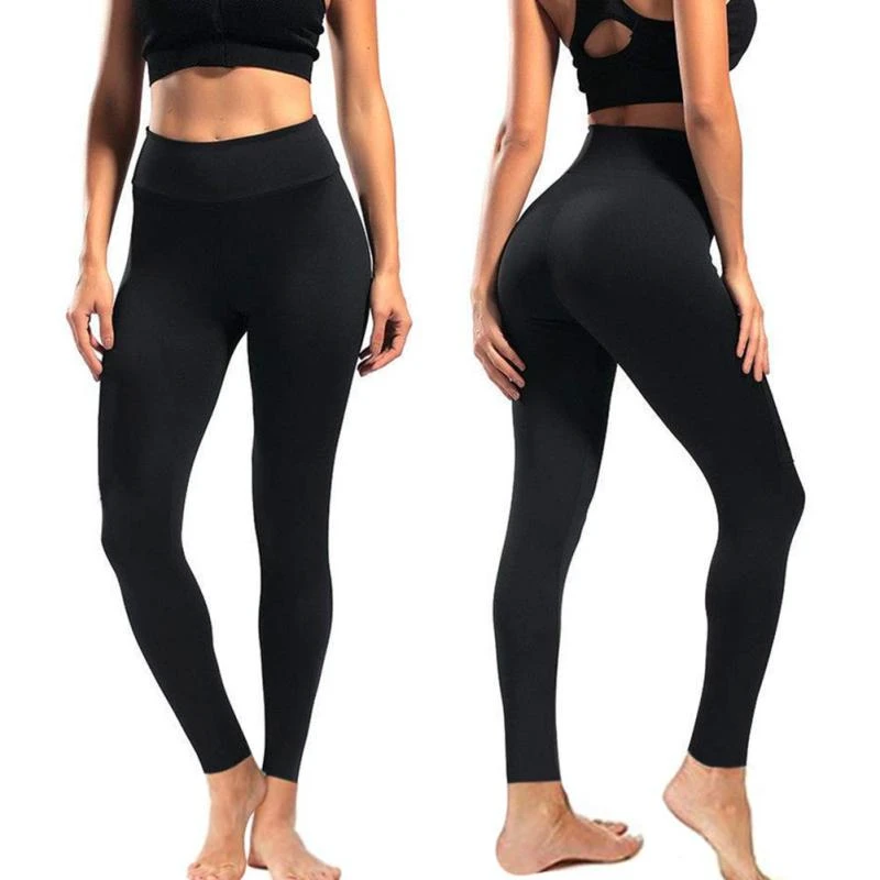 Comfortable Women's High Waist Sport Legging Spandex/Nylon Solid Four-Way Stretch Quick Dry with Custom Logo Latest Style