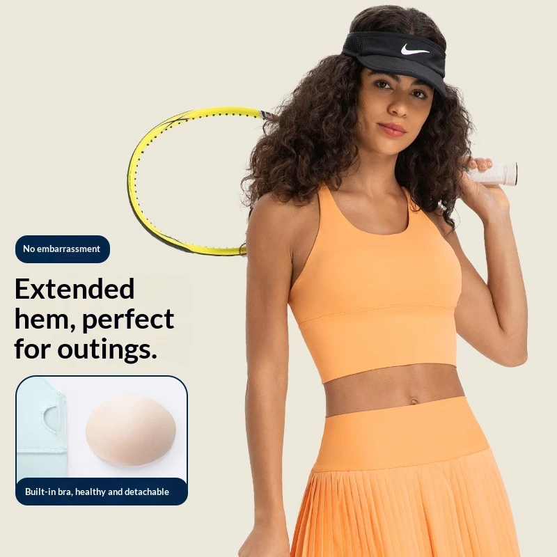 High Impact Support Yoga Sports Bra Crop Top Crisscross Back Design Sweat Wicking Quick Dry Lightweight for Running Customizable