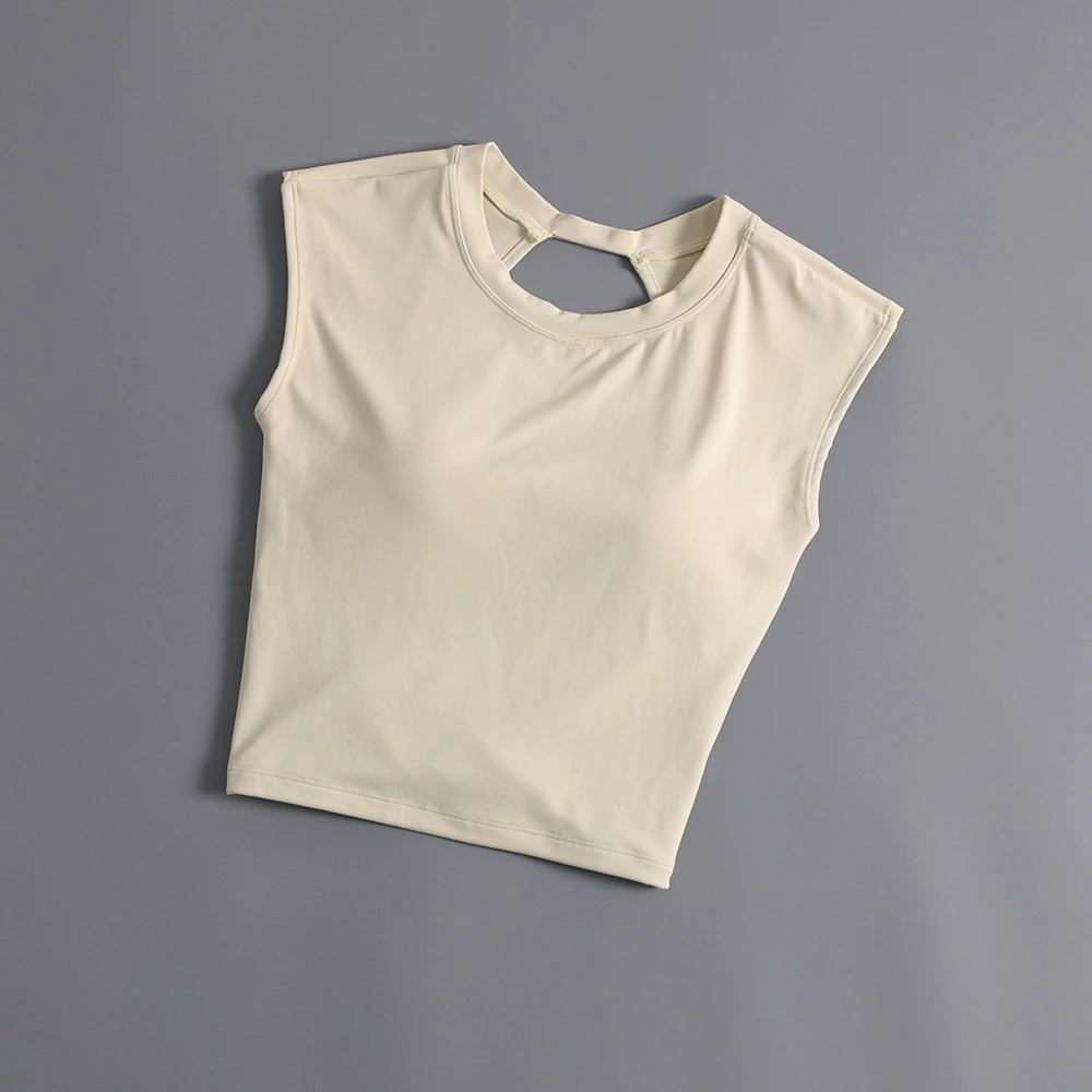 New Women's Sports Underwear Breathable Racerback Scoop Neck Solid Spandex/Nylon Yoga Running Fitness Bra Shockproof