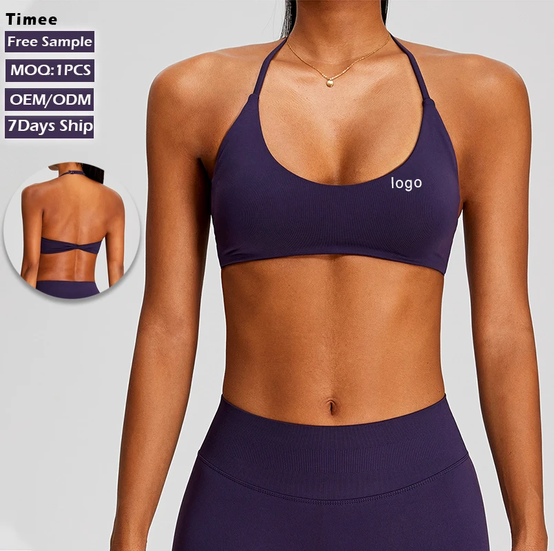 New Arrival Yoga Bra Outer Wear Running Sports Underwear Cross Back Beauty Back Fitness Top Women Yoga Wear