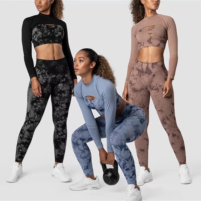 Nylon Spandex Eco-Friendly Quick Dry Breathable Solid Color Yoga Set for Women Plus Size Custom Gym Wear Mid Waist 2 Piece