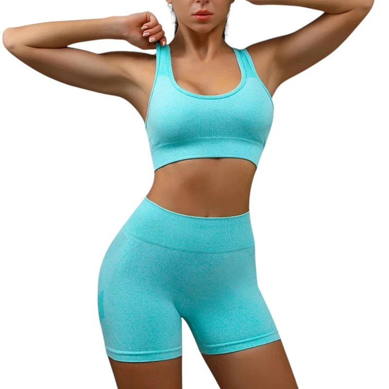 Yoga Set Women 2 Piece Plus size High Elastic Yoga Set Fitness Outfit Sportswear Set Breathable Quick Dry