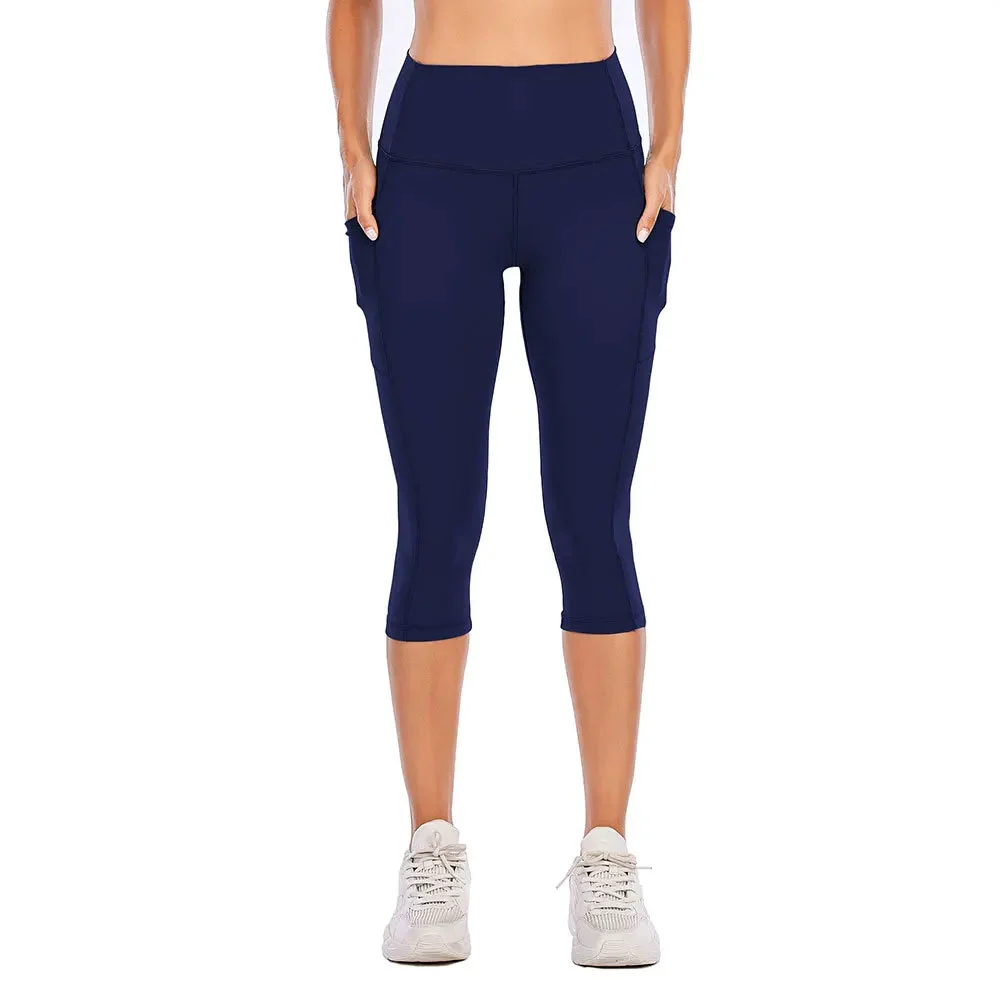 Latest Design Fresh Arrival Fitness Wear Women Workout Gym Capri Lightweight High Waist Compression Gym Capri