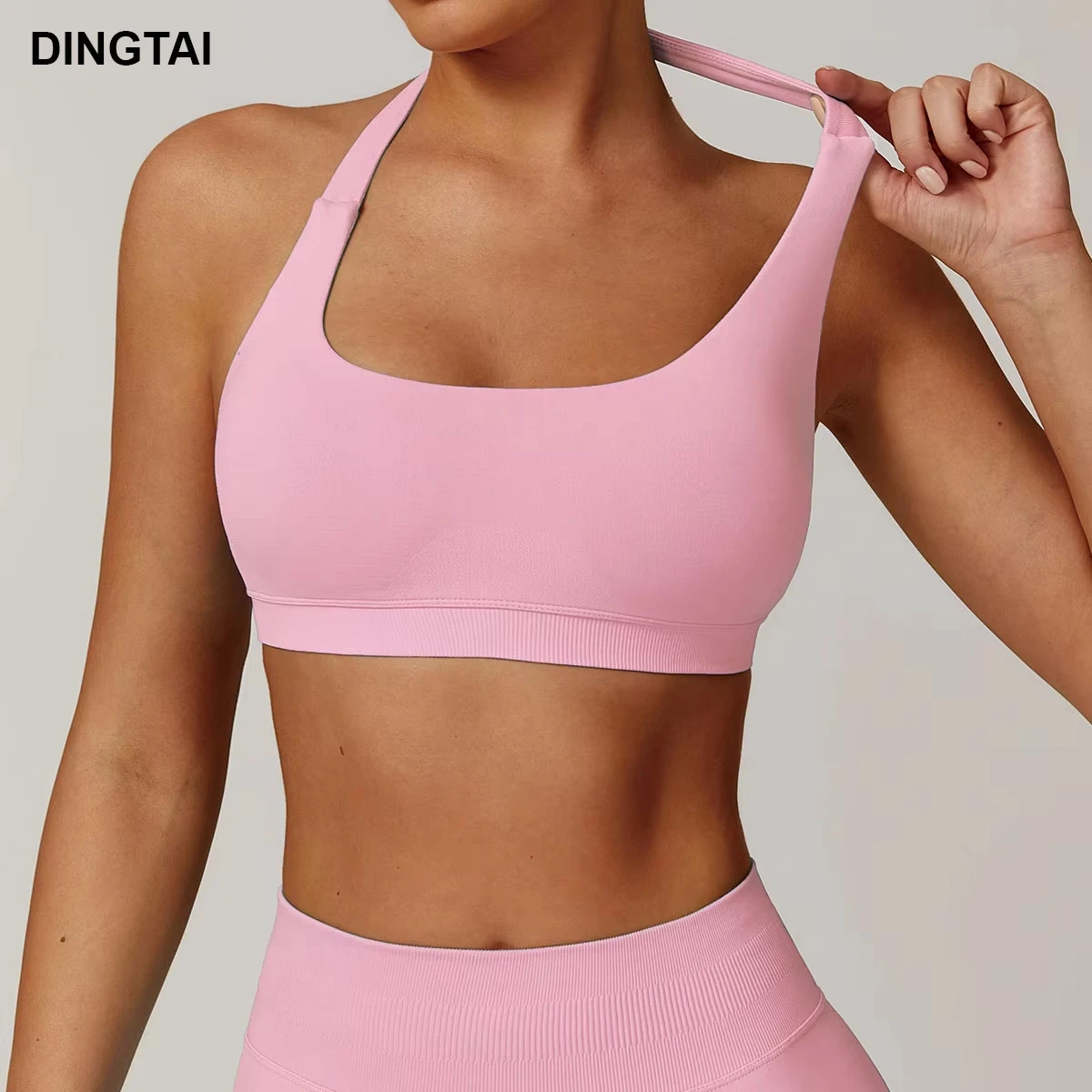 Custom Private Label High Impact Sports Bra | Women's Four-Way Stretch Padded Yoga Gym Fitness Crop Top