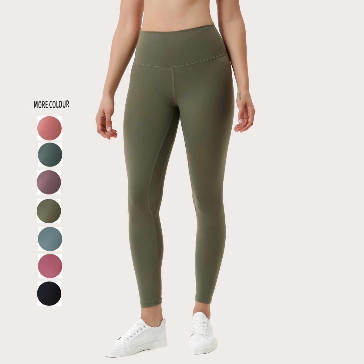For New European American Women's Yoga Pants Sporty High Waist Slimming Cropped Breathable Velour Fabric Hip-lifting Sports