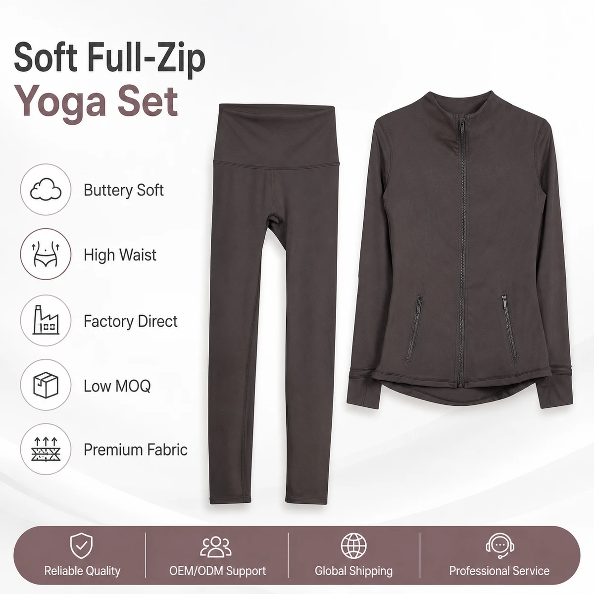 Slim Fitting Yoga Set Premium Stretchy Fabric Full Comfort Sports Wear Suitable For Daily Exercise Pilates And Home Leisure Time