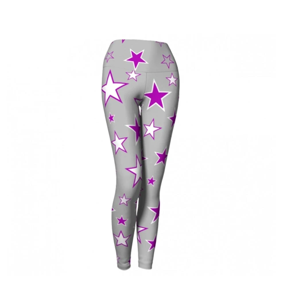 WOJIEER Women's High Waist Gym Soft Stretch Tummy Control Scrunch Butt Yoga Leggings Tights Pants Pockets Tight Print