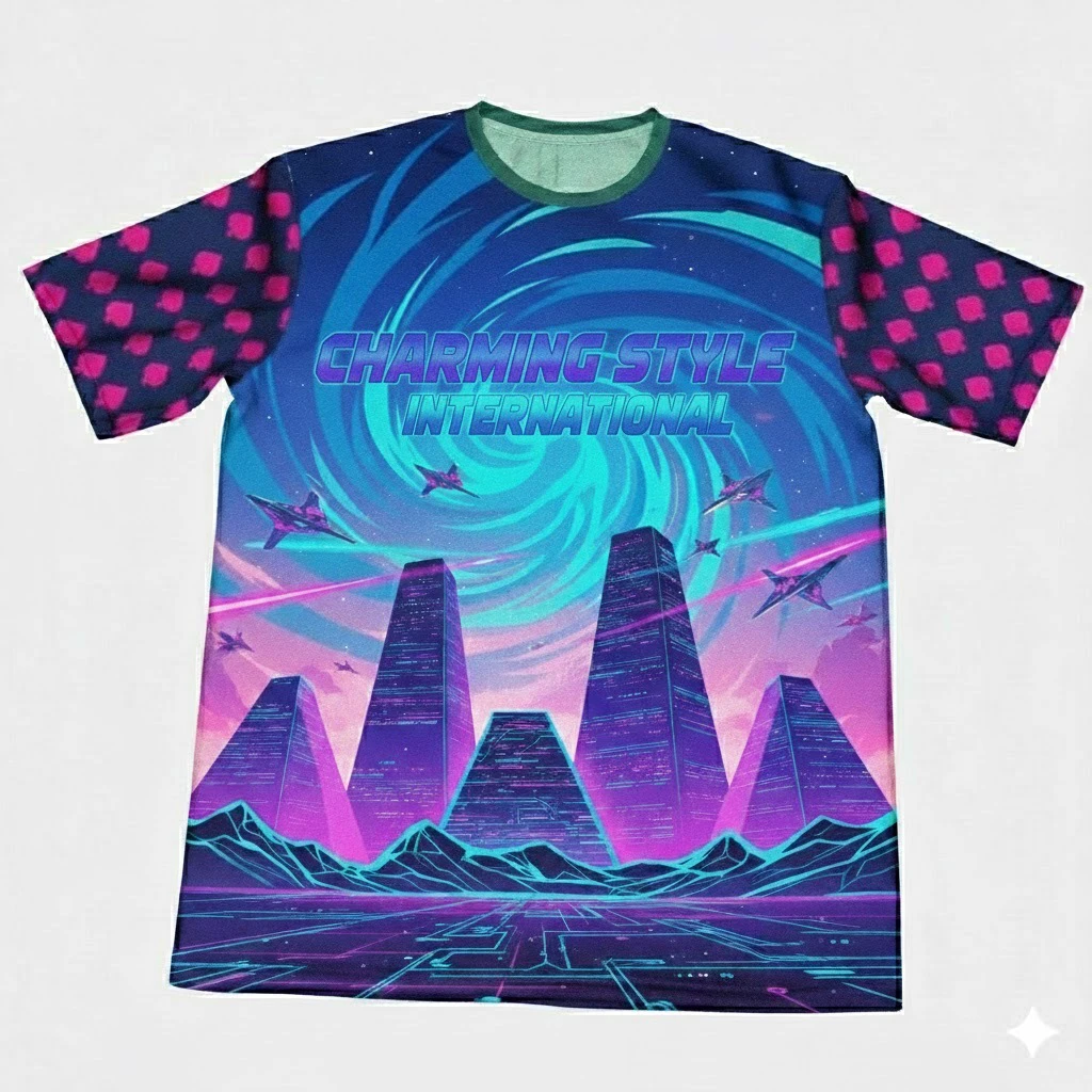 Custom Printing Casual Sportswear 3d Digital Print Round Neck Short Sleeves Young Boy T-shirts