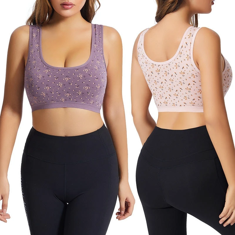 Womens Adjustable Strap Sports Bra Seamless Breathable Padded Workout Gym Fitness