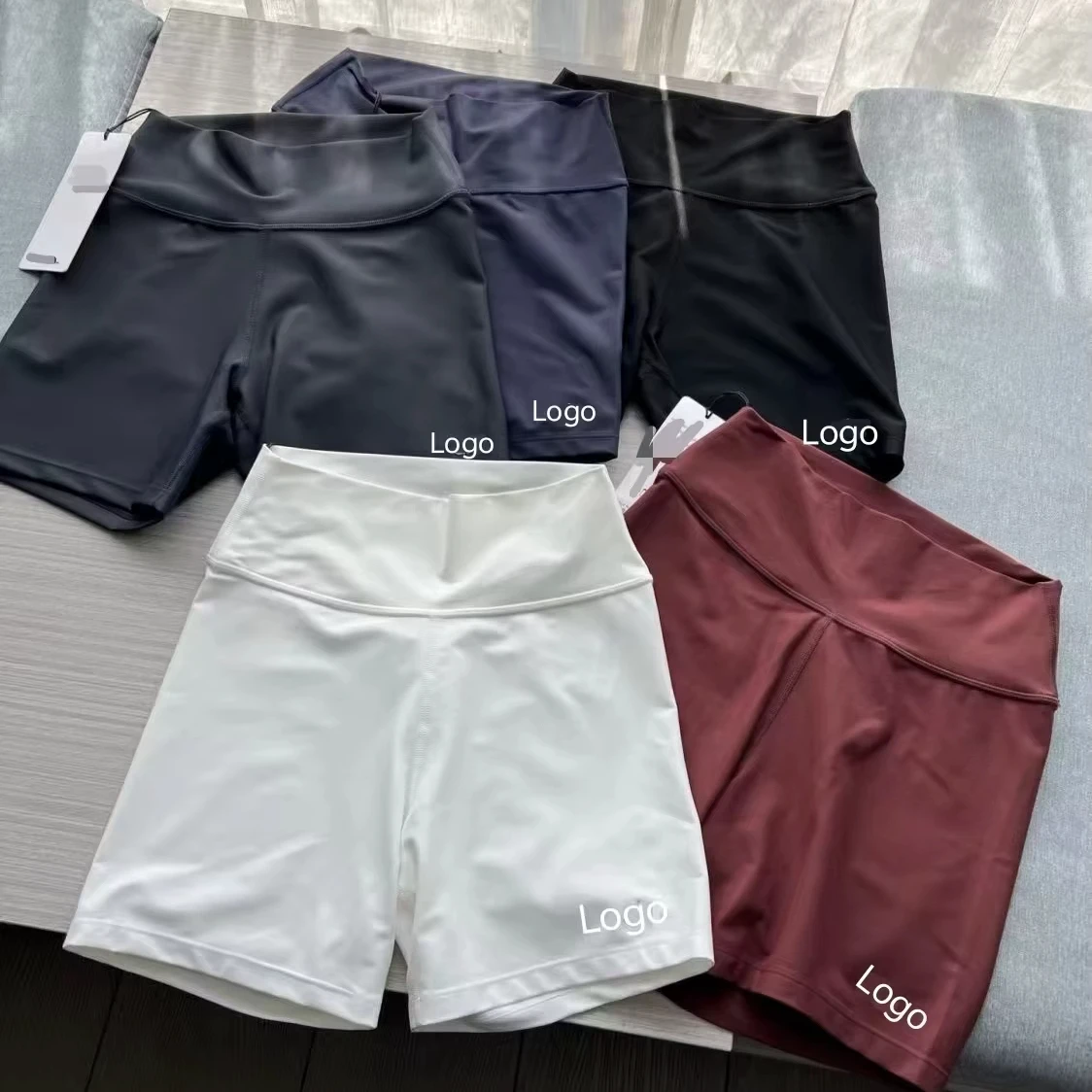 A7Shaping and Lifting Buttocks Pure-color Yoga Shorts, Lightweight and Tight Cycling Pants, High Elasticity Five-pocket Pants