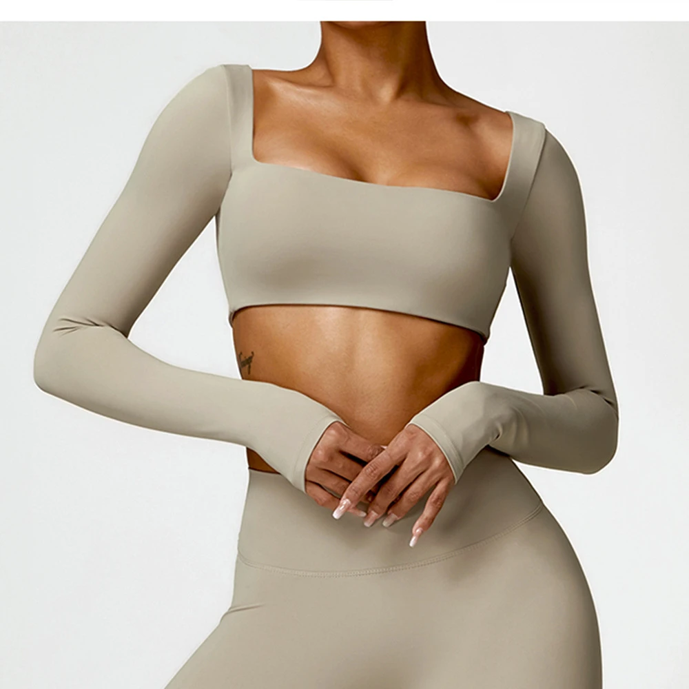 High Quality Women's Sportswear Breathable Fitness Sports Bra and Gym Yoga Long Shawl Front Logo Hot Sale