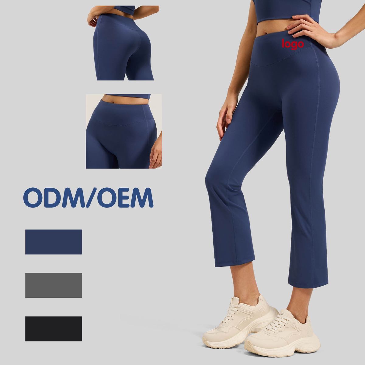High Waist Flare Yoga Pants Butt Lift Tummy Control Bell Bottom for Women Running Supplier