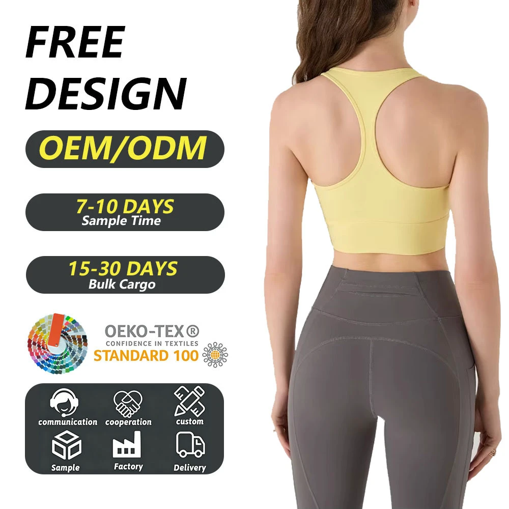 Women Seamless Padded Sports Bra High Support Breathable Moisture Wicking Yoga Bra for Fitness Gym Workout