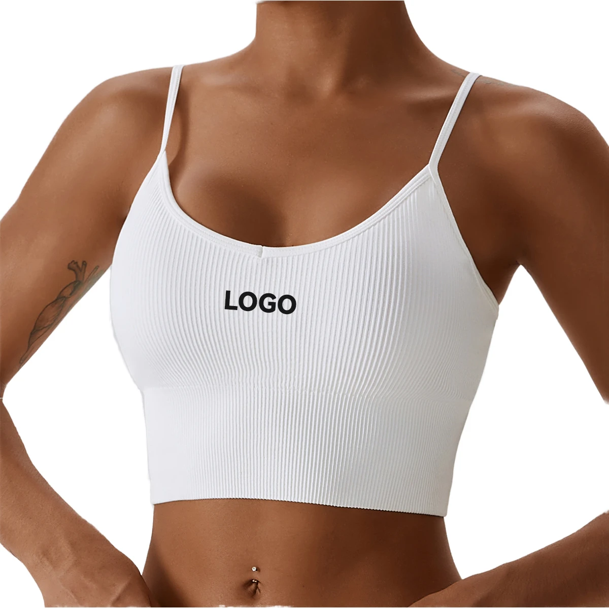 New Design Women's Breathable Comfortable Durable High Support U-NECK Yoga Sports Bras Adjustable Straps Customizable