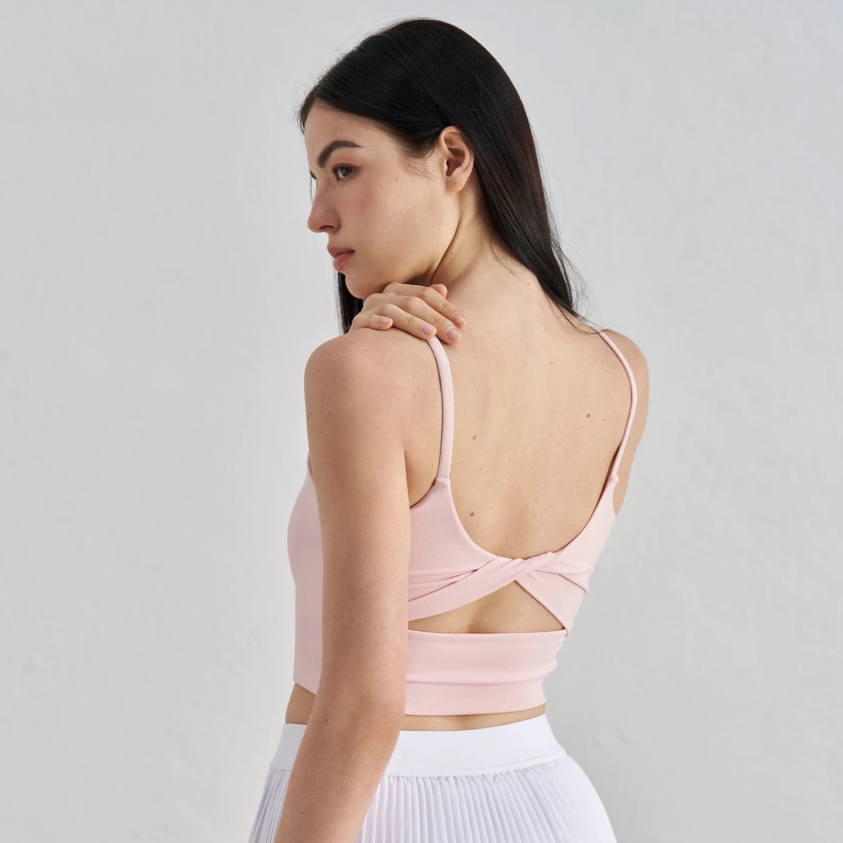 New Sports Bra Removable Push-Up Pad Yoga Fitness Vest Back Cat Ear Design Breathable Workout Vest Customized Logo Wholesale