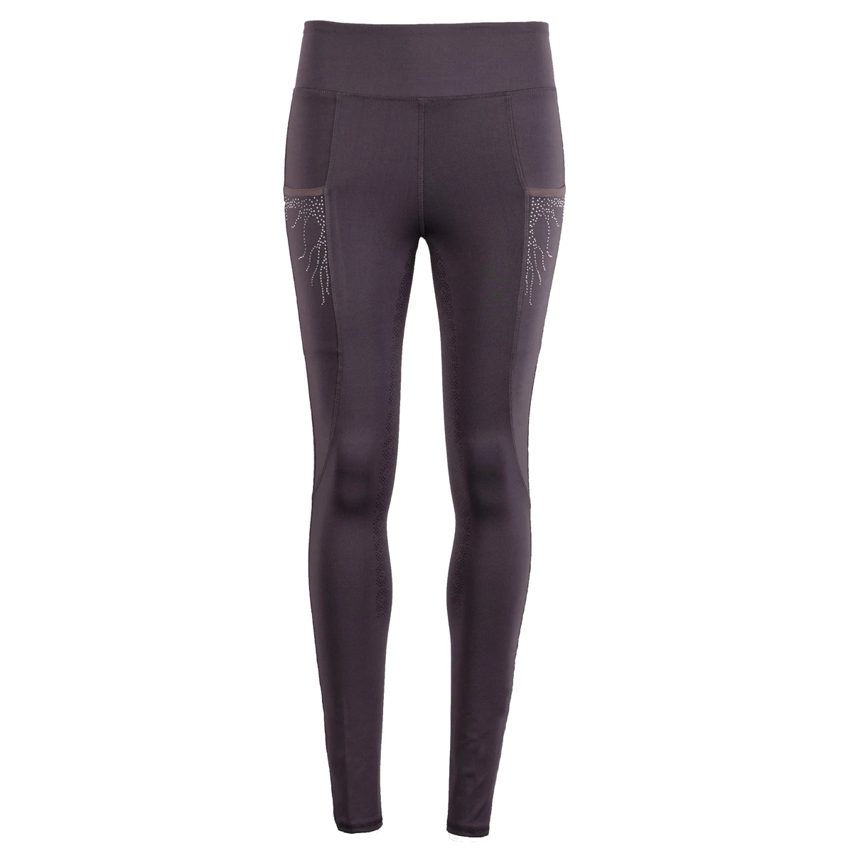 Women's Casual Comfortable High Elastic Tight-Fit 100% Cotton Fleece Seamed Leggings Soft Eco-Friendly Customizable Logo Waist