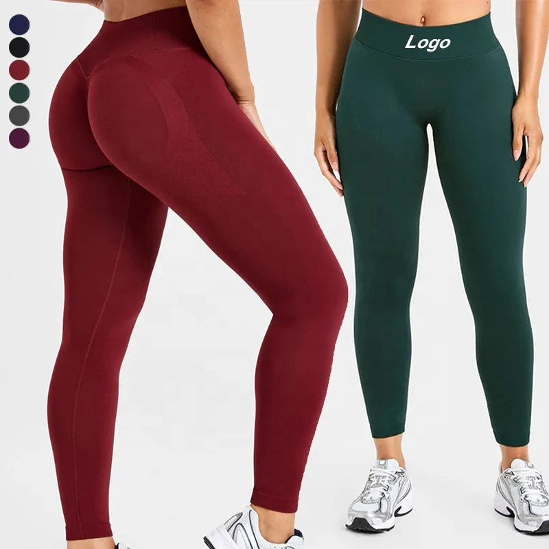YY 2026 New Compression Workout Anti Cellulite Leggings for Women High Waist Seamless Scrunch Athletic Running Gym Fitness Pants