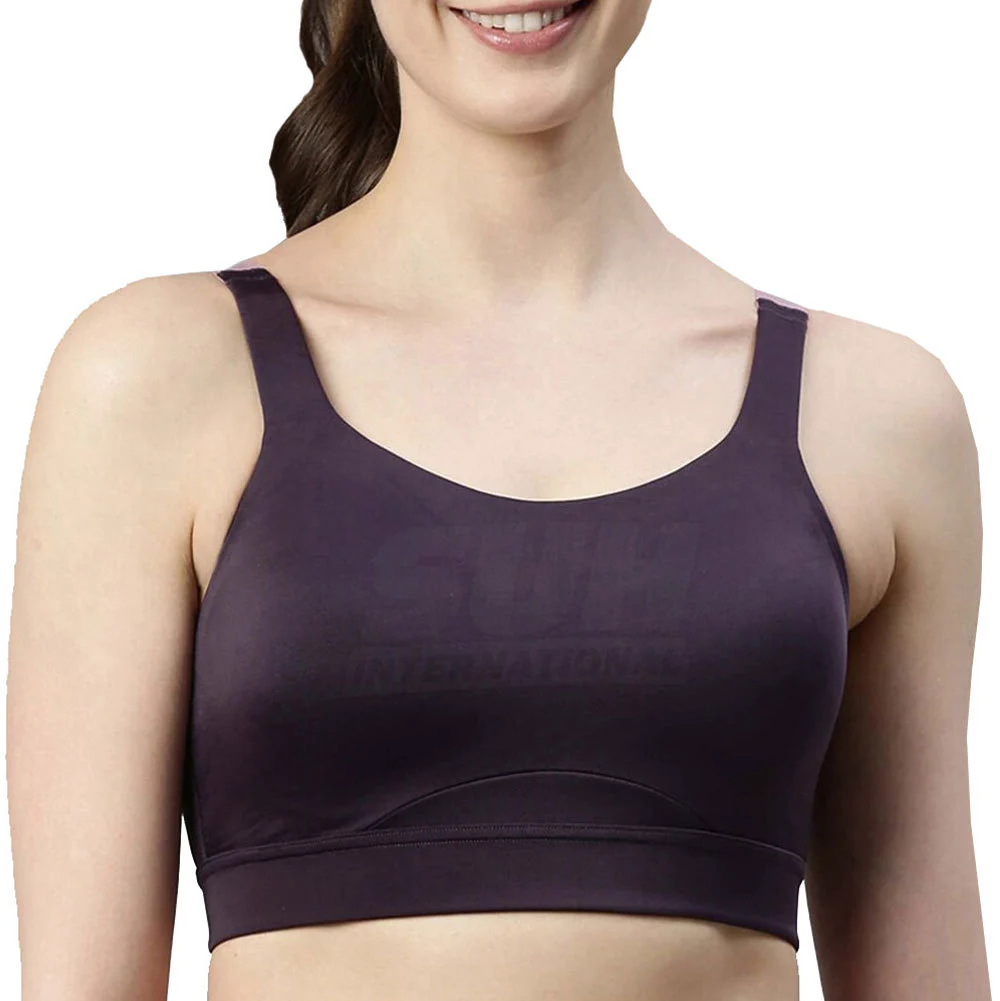 Workout Wear Sports Bra High Quality Quick Dry Breathable High Support Front Logo Removable Pads Women's Fitness Top Selling