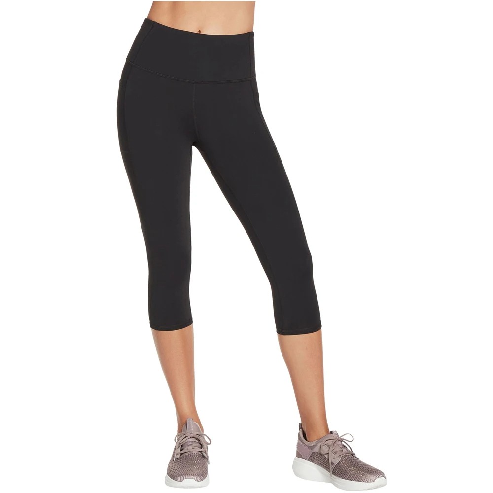 Women Mid Waist Capri Leggings-Slim Fit Eco-Friendly Breathable Spandex/Polyester Custom OEM Service Customized Colors Logo