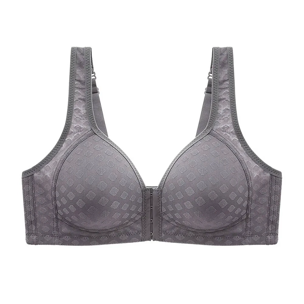 New 2026 Women's Sport Plus Size Women Lace Front Cross Sports Bra Adjustable Side Buckle Wireless Comfort Women Sport Bras