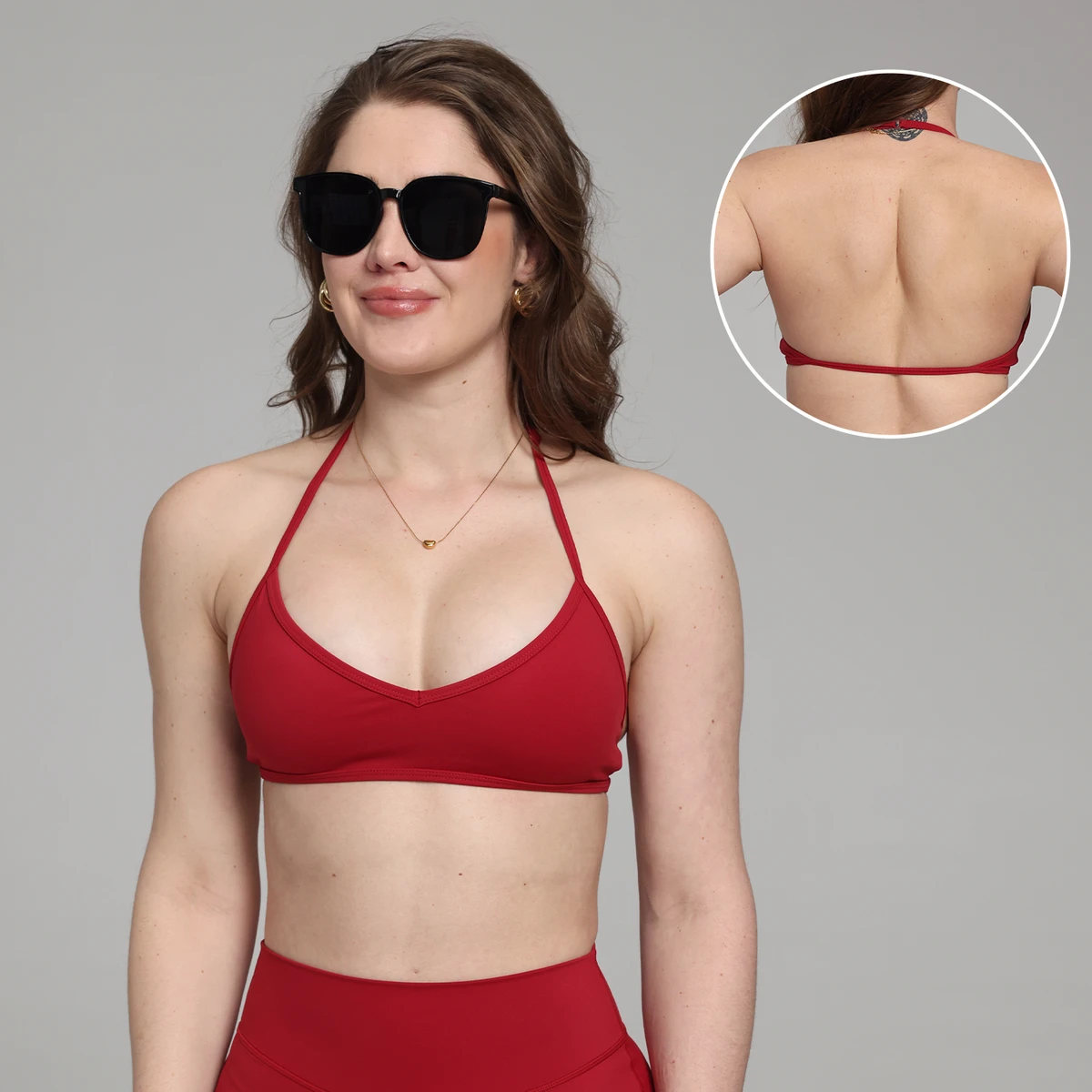 New Women's Sports Yoga Bra Adjustable Straps Lightweight Spandex/Nylon Fabric Removable Padded Cups Light Support. Customized