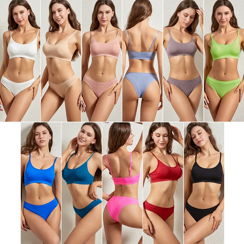 Quick Sport Bra and Shorts Set Sport g String Girls Bra Panties Set G-string