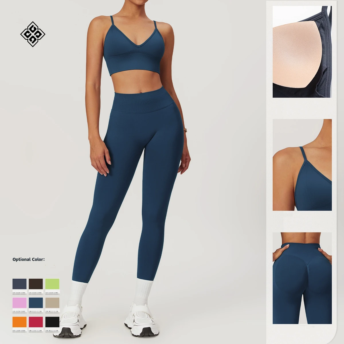 Seamless Peach-butt Tight-fitting Yoga Pants with a Cinched Tummy Worn Over Running and Quick-drying Fitness Pants