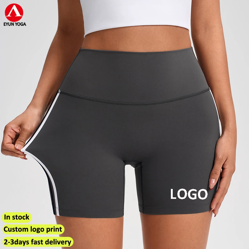 Plus Size Shapers Yoga Shorts for Summer Durable Cotton Spandex Nylon Tight-fitting for Running Bordered Ropa Deportiva Mujer