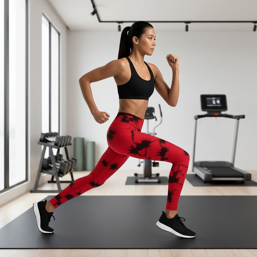 Women's seamless high-waist tie-dye cropped pants, featuring a seamless design, suitable for yoga and fitness, customizable.