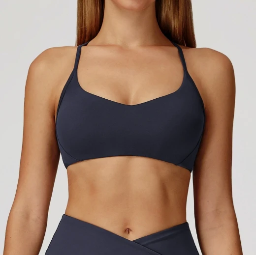 Pt Sports Crop Top Bra Padded Y Back Beauty Adjustable Straps Gym Fitness Wear Women&Girls Simple Fashion Hidden Waistband