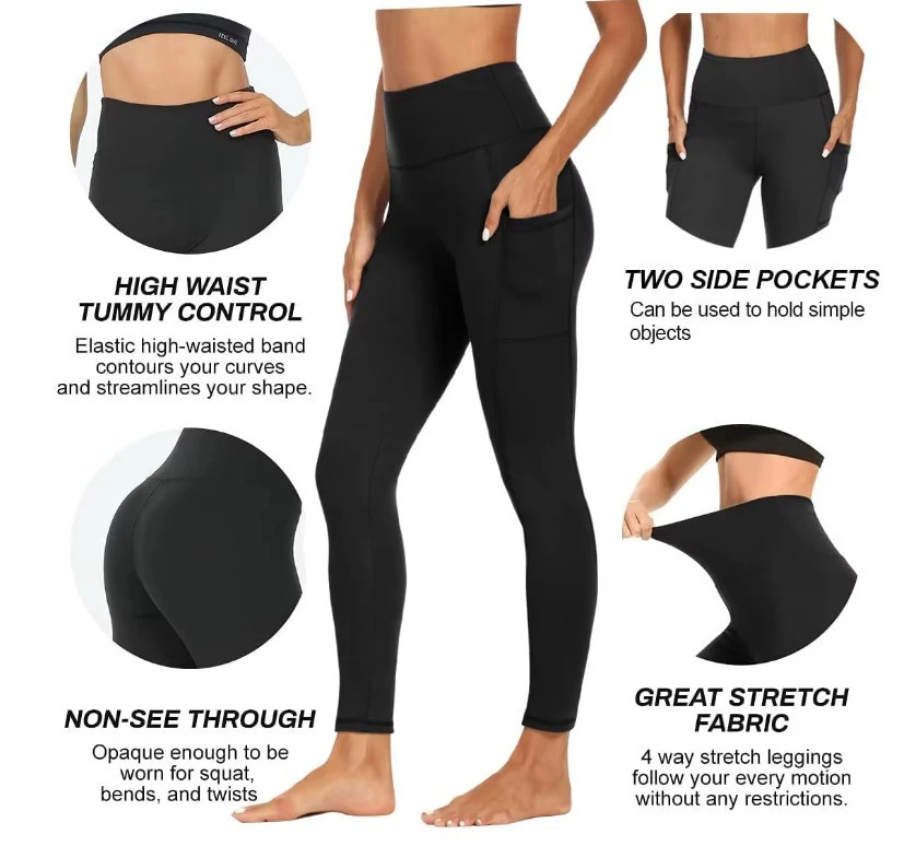 100 % Cotton Activewear Women Leggings Set Organic Cotton Yoga Pants Sustainable Yoga Leggings for Women High Quality Wholesale