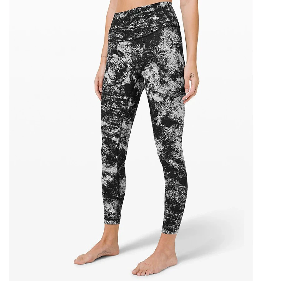 Women's Custom Breathable High Waist Elastic Drawstring Spandex Gym Pants Plus Size Knitted Leggings Knee-Length Factory Price