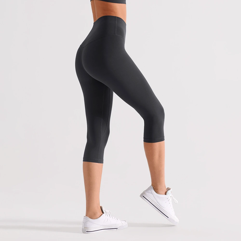High Waist Seamless Yoga Leggings Stretch Lifting Ripped Design Sexy Cropped Fitness Style for Belly Dance XL Sports Yoga Pants
