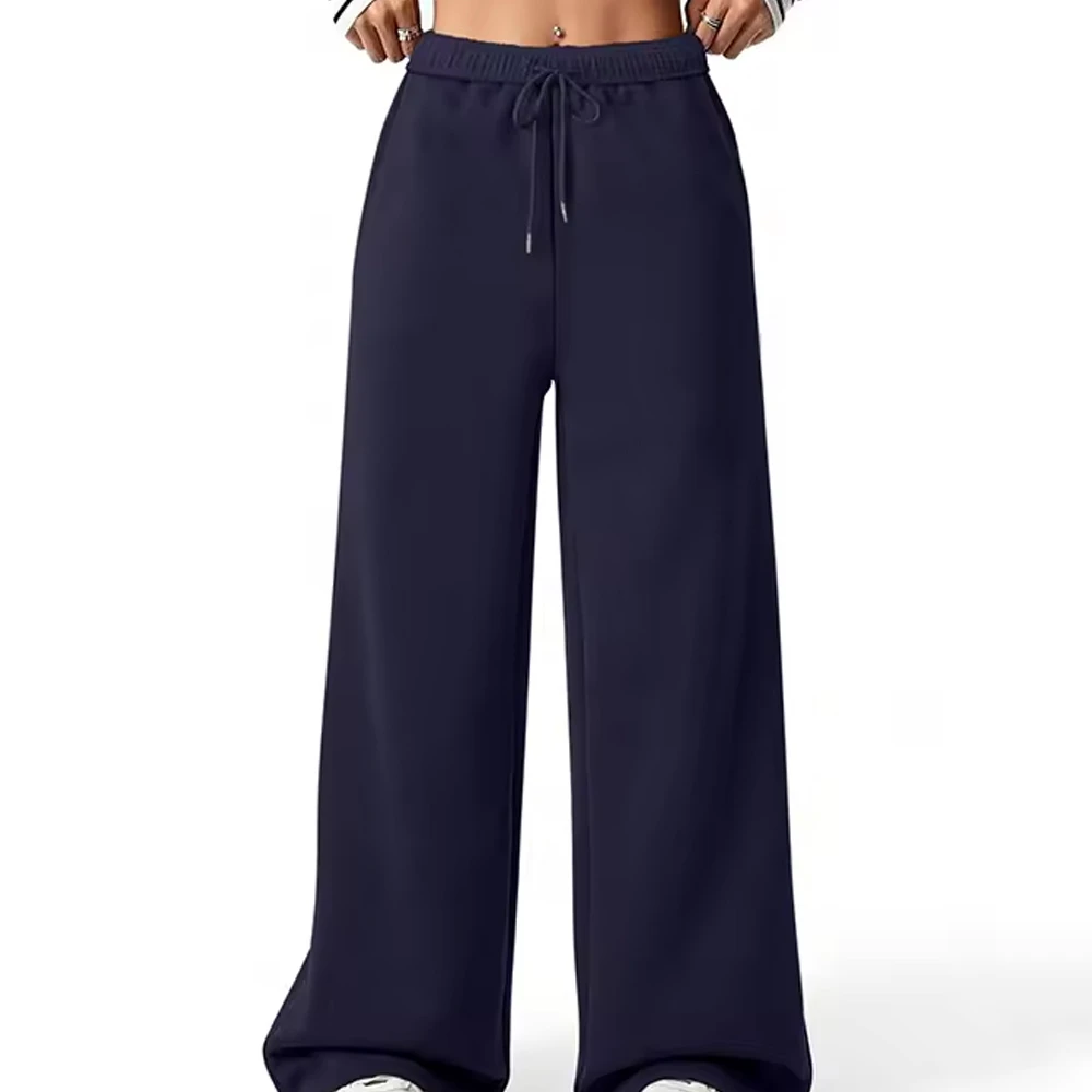 Best Womens Sweatpants Mid Waist Skinny Flare Casual Streetwear Winter Lace Fleece 100% Cotton Breathable Eco-Friendly Office