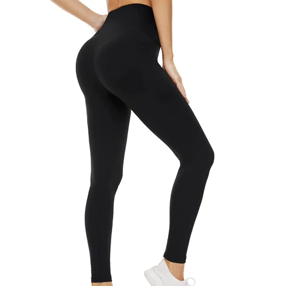 2021 High-quality Wool Lined High Waisted Winter Warm Workout Pants Fitness Casual Women Pants