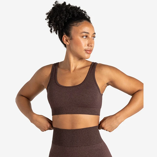 Lightweight Woven Breathable Lace Wire-Free One-Piece Women's Slim Fit Summer Gym Bras High Quality Training Workout Cup