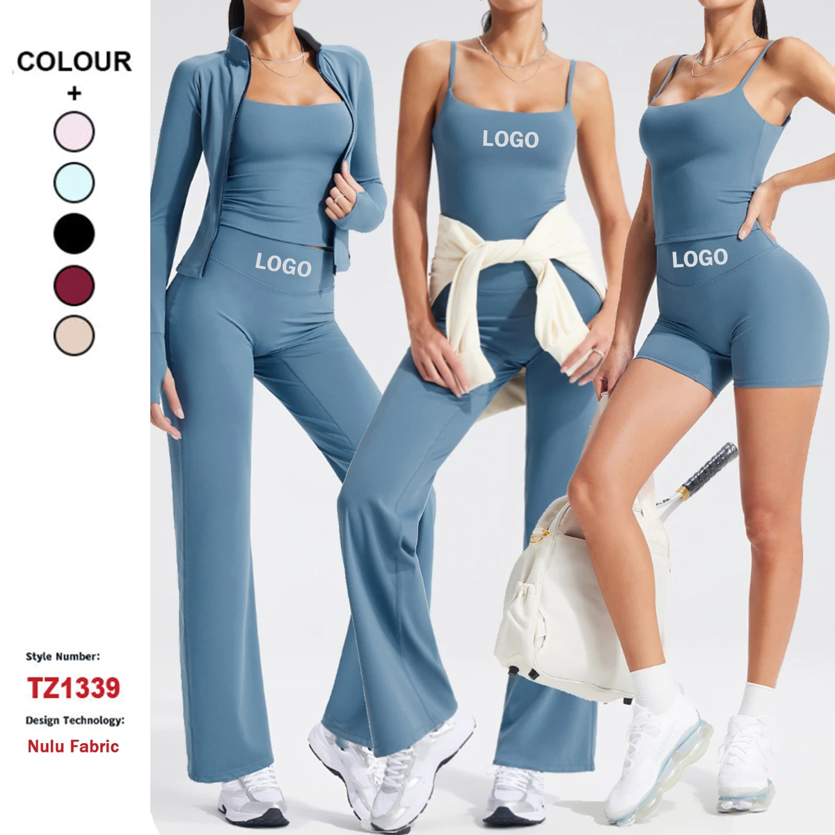 Wholesale High Quality Sportswear Gym Clothing Suit Sports Bra Active Wear Casual Activewear Custom Women Fitness Yoga Wear Set