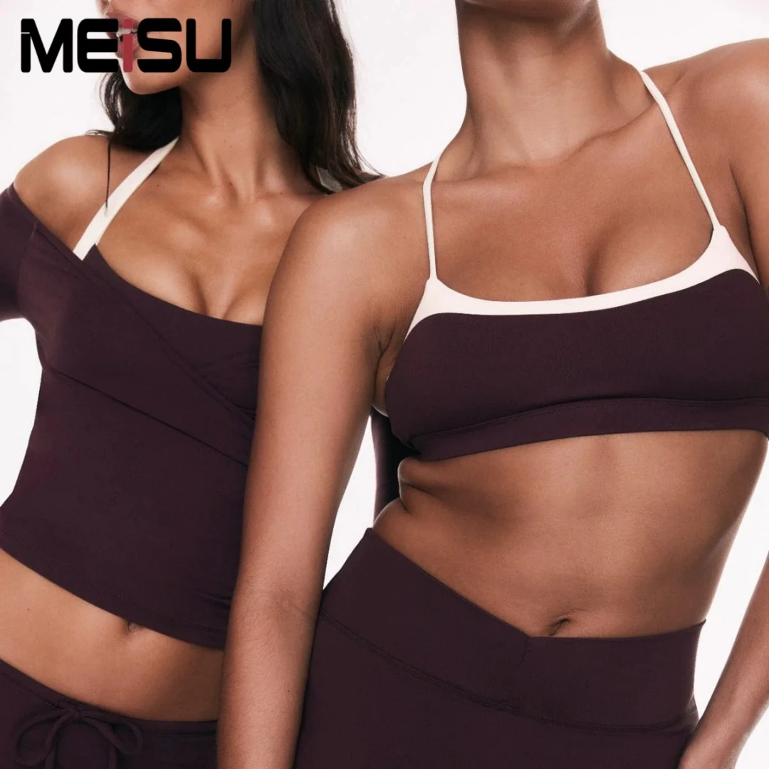 Wholesale Hot Sexy Lightweight Yoga Bra Black Running Wear Yoga Gym Bras Nylon Fabric Training Fitness Sports Strap Bras