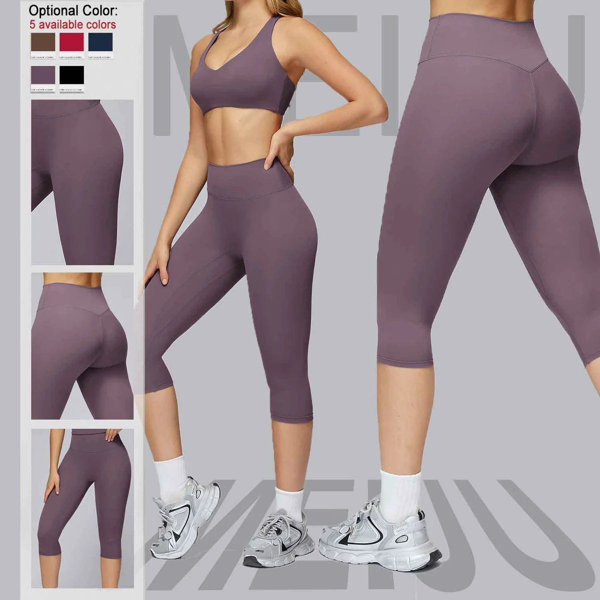 Women's Activewear Brushed Yoga High-waisted Quick-drying Compression Gym Leggings Pour Femmes Sport