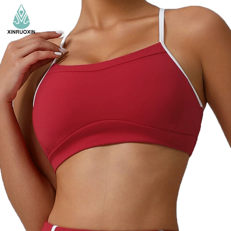 Adjustable Back Support Quick-Drying Sports Bra Detachable Padding Yoga Fitness Bra Breathable Shock-Absorbing Running Features