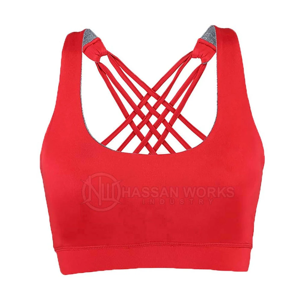 Seamless Breathable Yoga Fitness Gym Sport Bra High Quality Women's Light Support Spandex/Nylon Material
