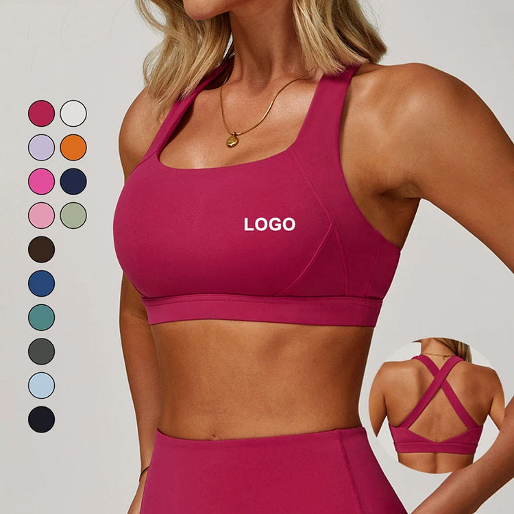 Direct From Factory High Support Sports Bra for Women | Push up Seamless Yoga Bra Padded Gym Bra Workout Top BWX8047