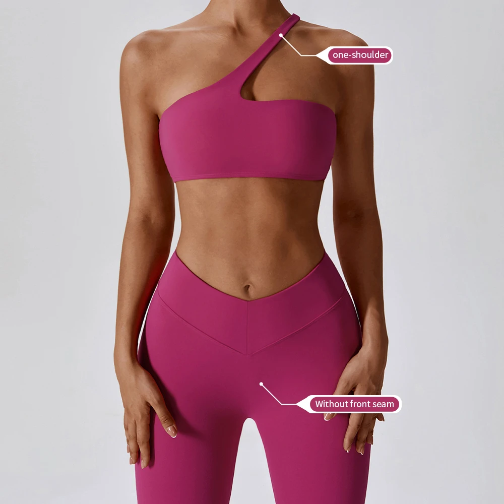 Custom Logo Breathable Sports Bra Wear Yoga Leggings Set For Women Gym Workout Outfit Fitness Activewear