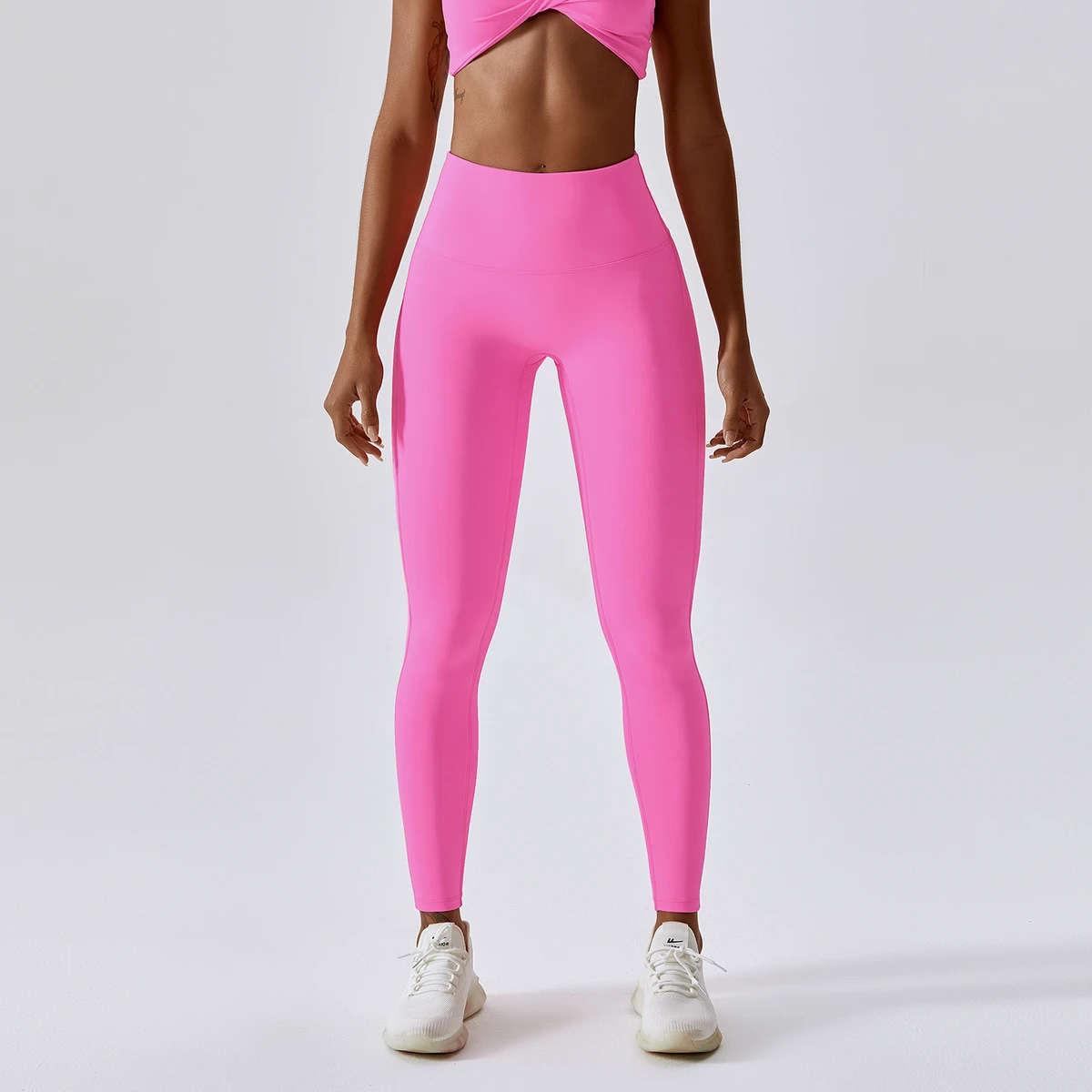 Women's High Waist Yoga Pants Quick-Drying Fitness Sportswear with Hip Lifting & Wrinkles for Running & Gym Work